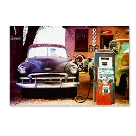 Philippe Hugonnard 'Gas Station Route 66' Canvas Art,30x47